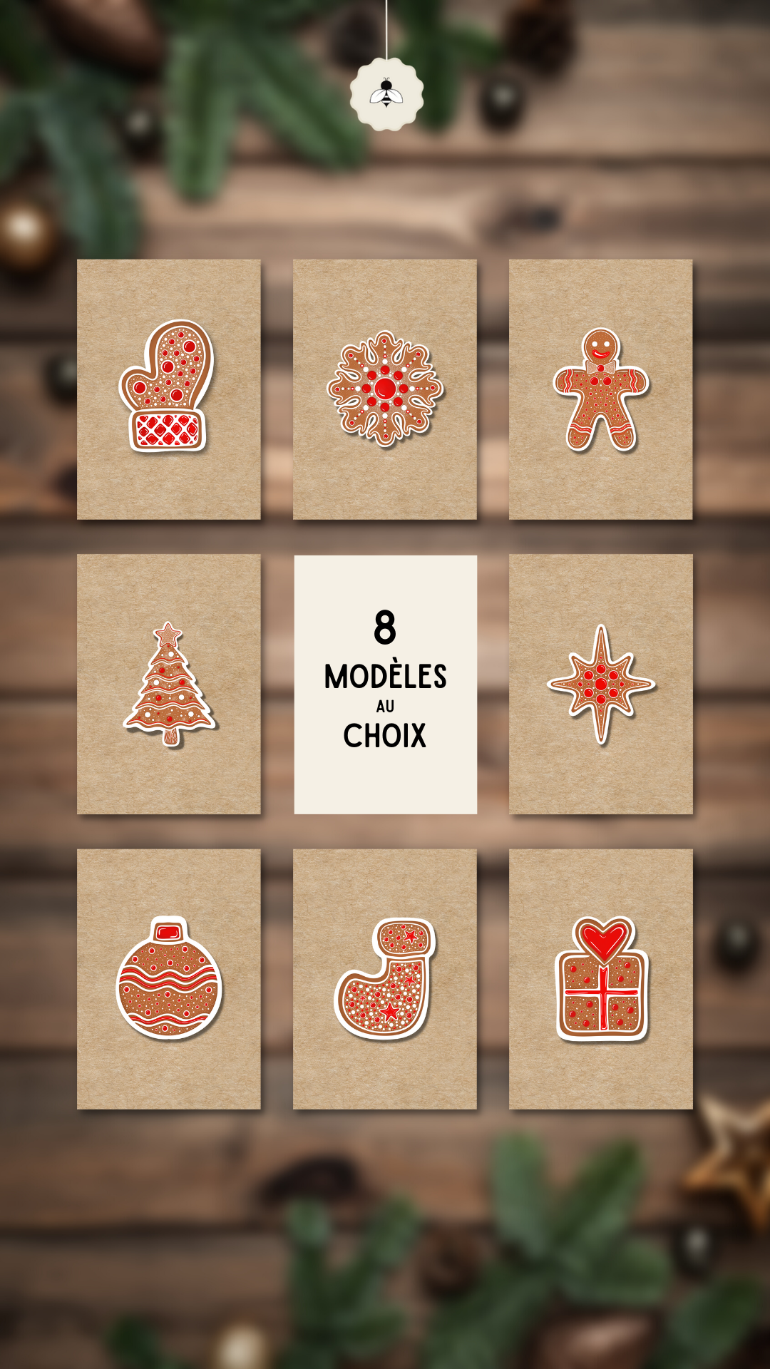 Carte de Noël - Cadeau