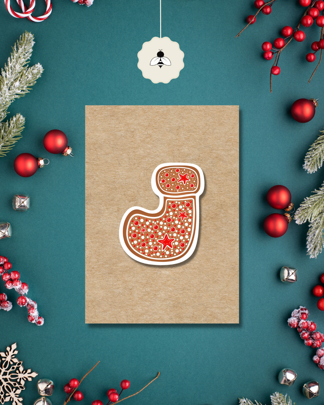 Carte de Noël - Botte