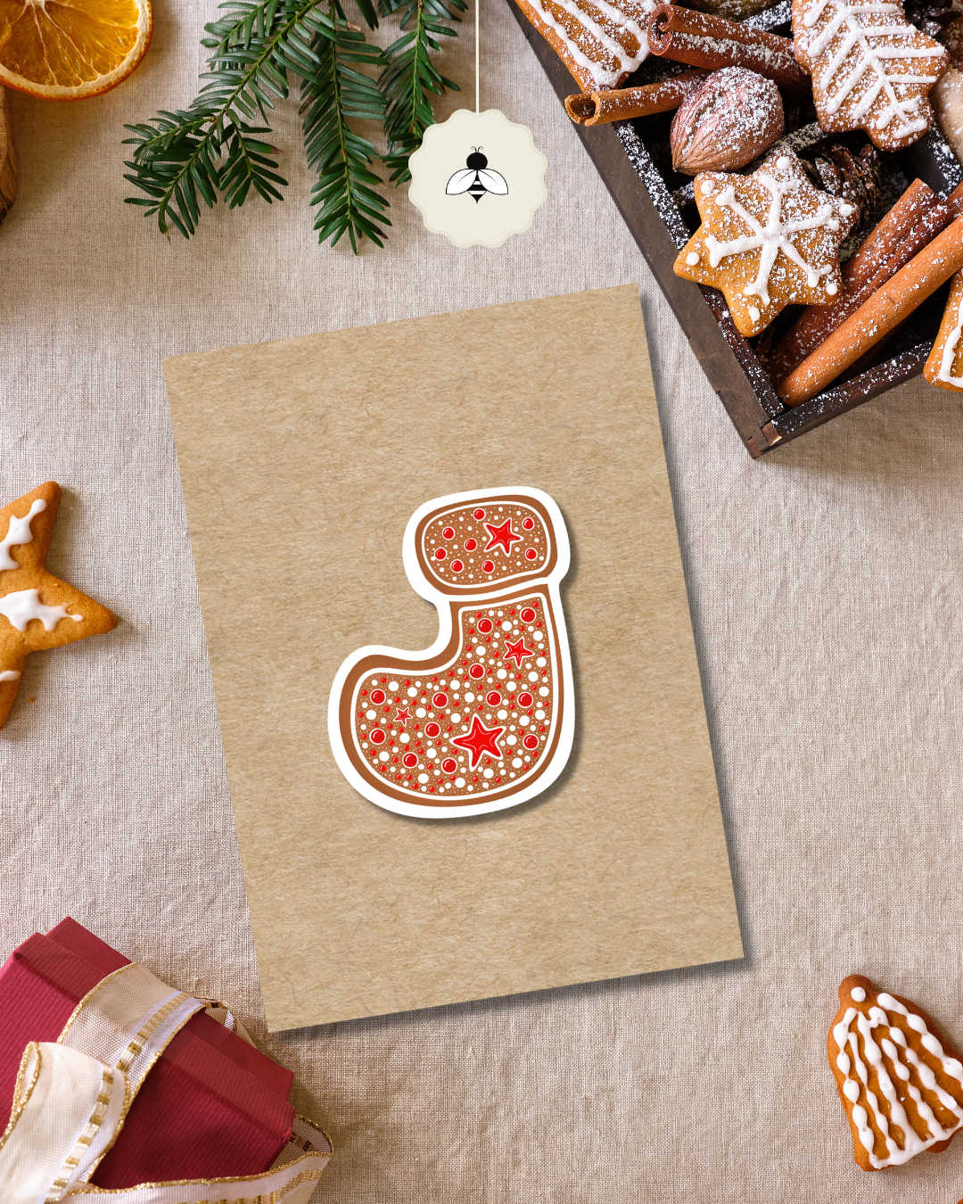 Carte de Noël - Botte