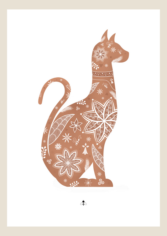 Affiche "Félin d'Égypte"