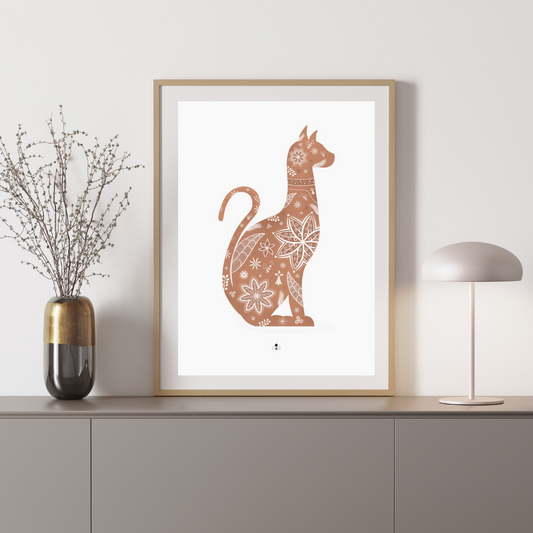 Affiche "Félin d'Égypte"