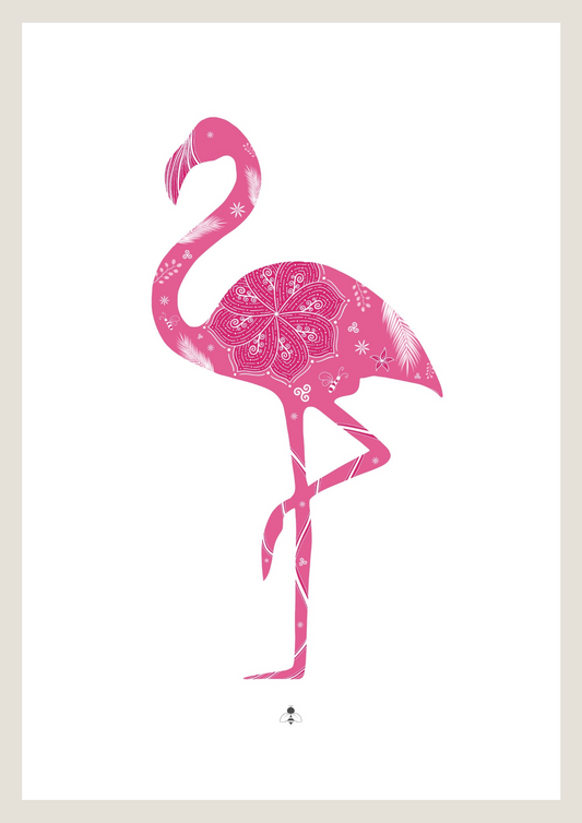 Affiche « Flamant rose »
