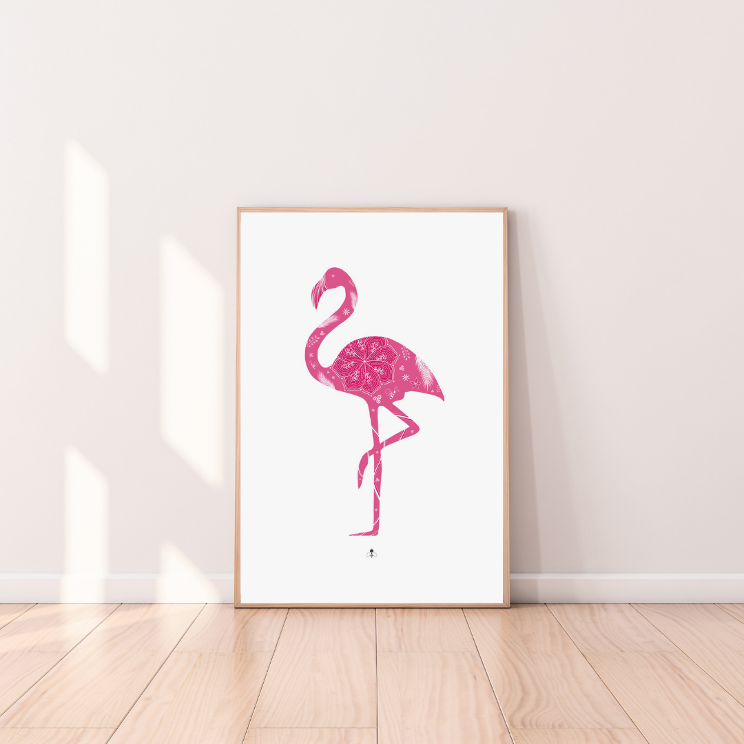 Affiche « Flamant rose »