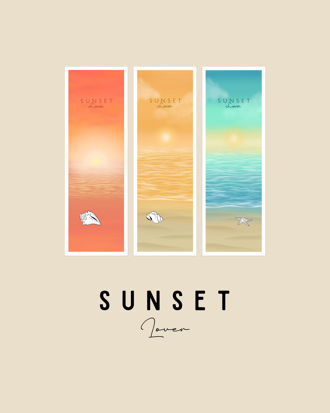 Marque-pages "SUNSET Lover"