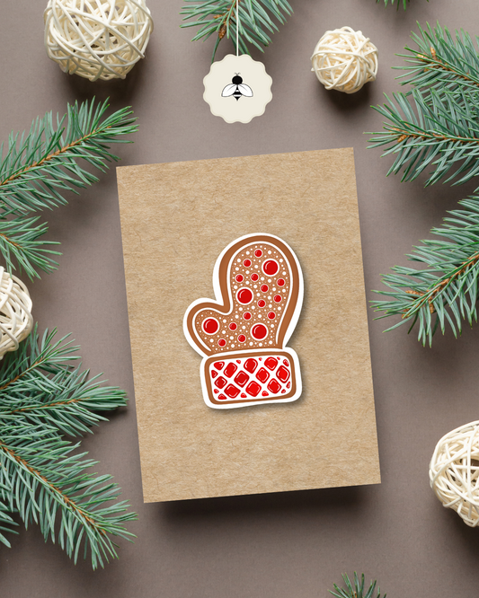 Carte de Noël - Moufle