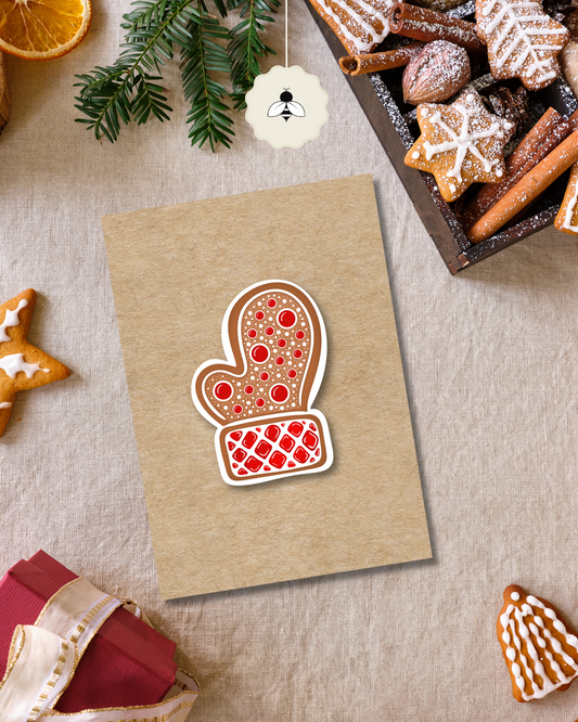 Carte de Noël - Moufle