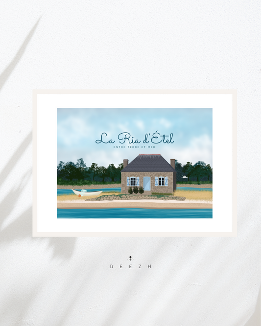 Affiche décorative «La Ria d’Étel, entre terre et mer»