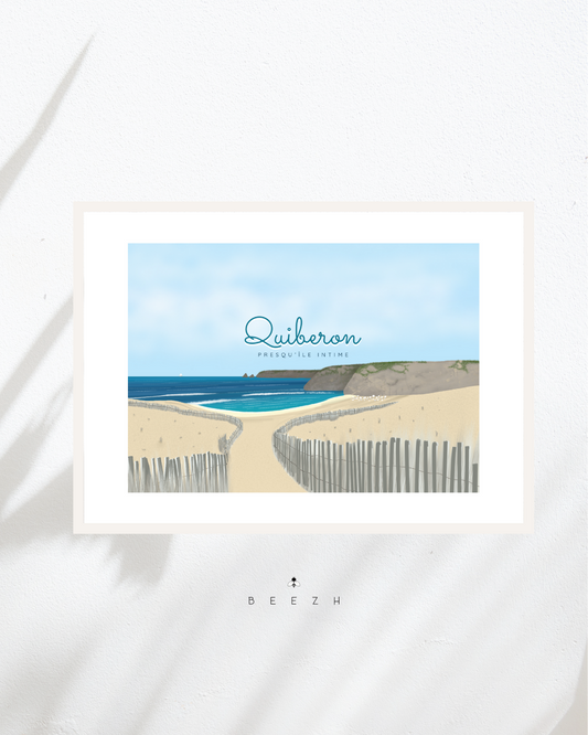Affiche décorative «Quiberon, presqu’île intime»