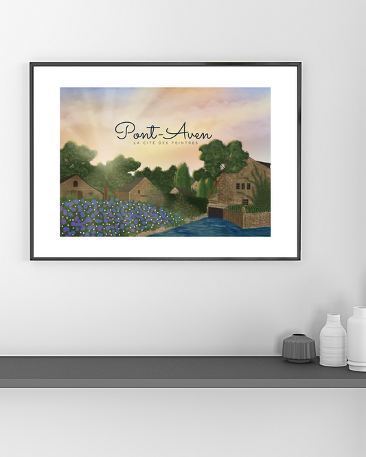 Affiche décorative «Pont-Aven, la cité des peintres»