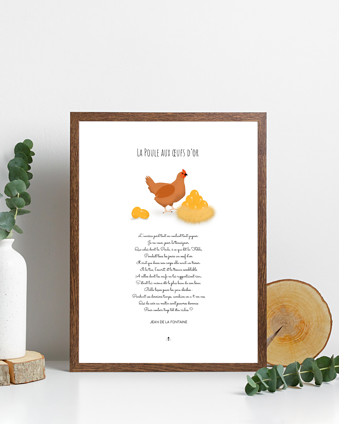 Affiche décorative « La poule aux œufs d’or »