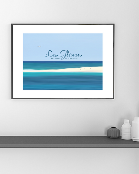 Affiche décorative «Les Glénan, archipel du bonheur»
