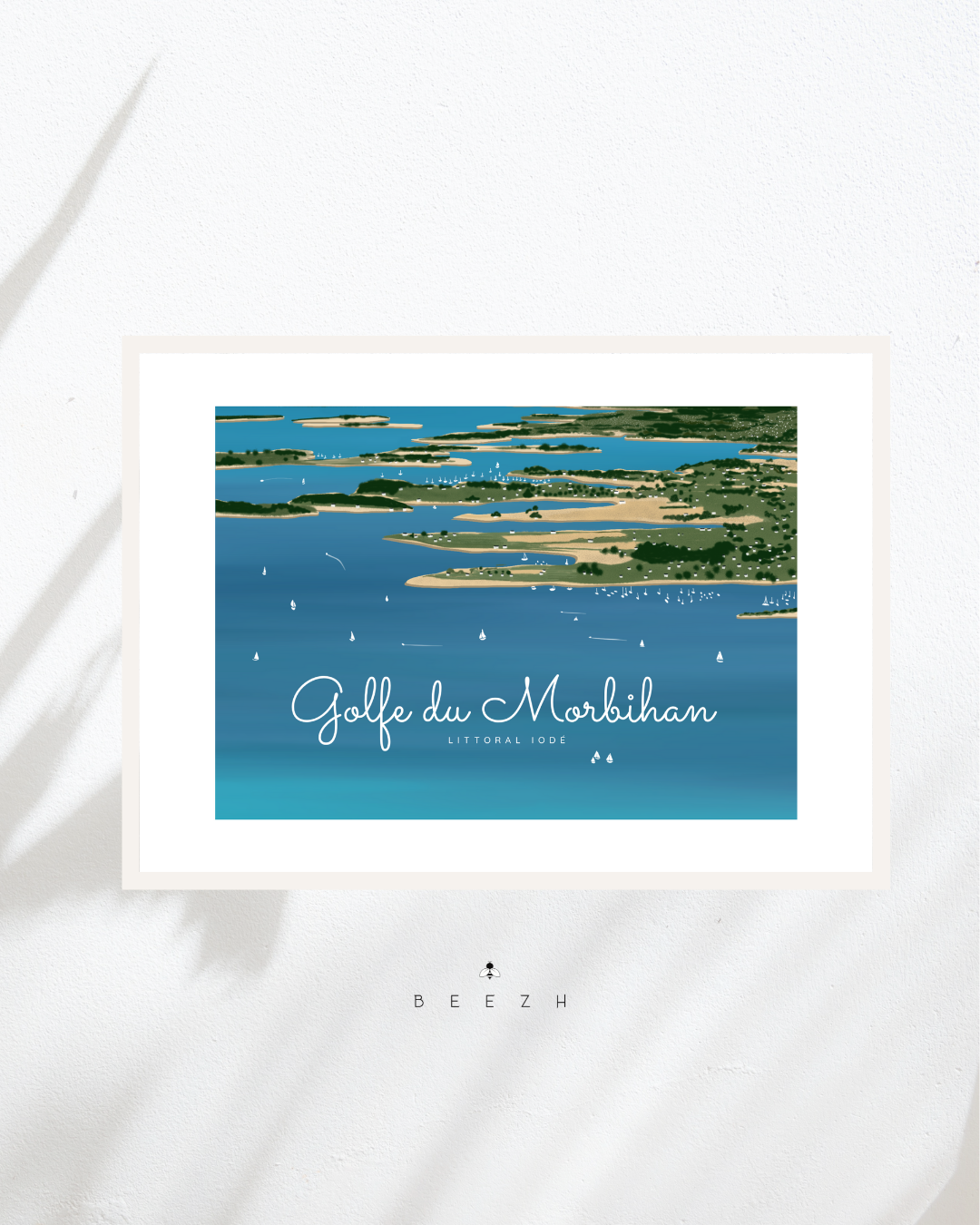 Affiche décorative «Golfe du Morbihan, littoral iodé»