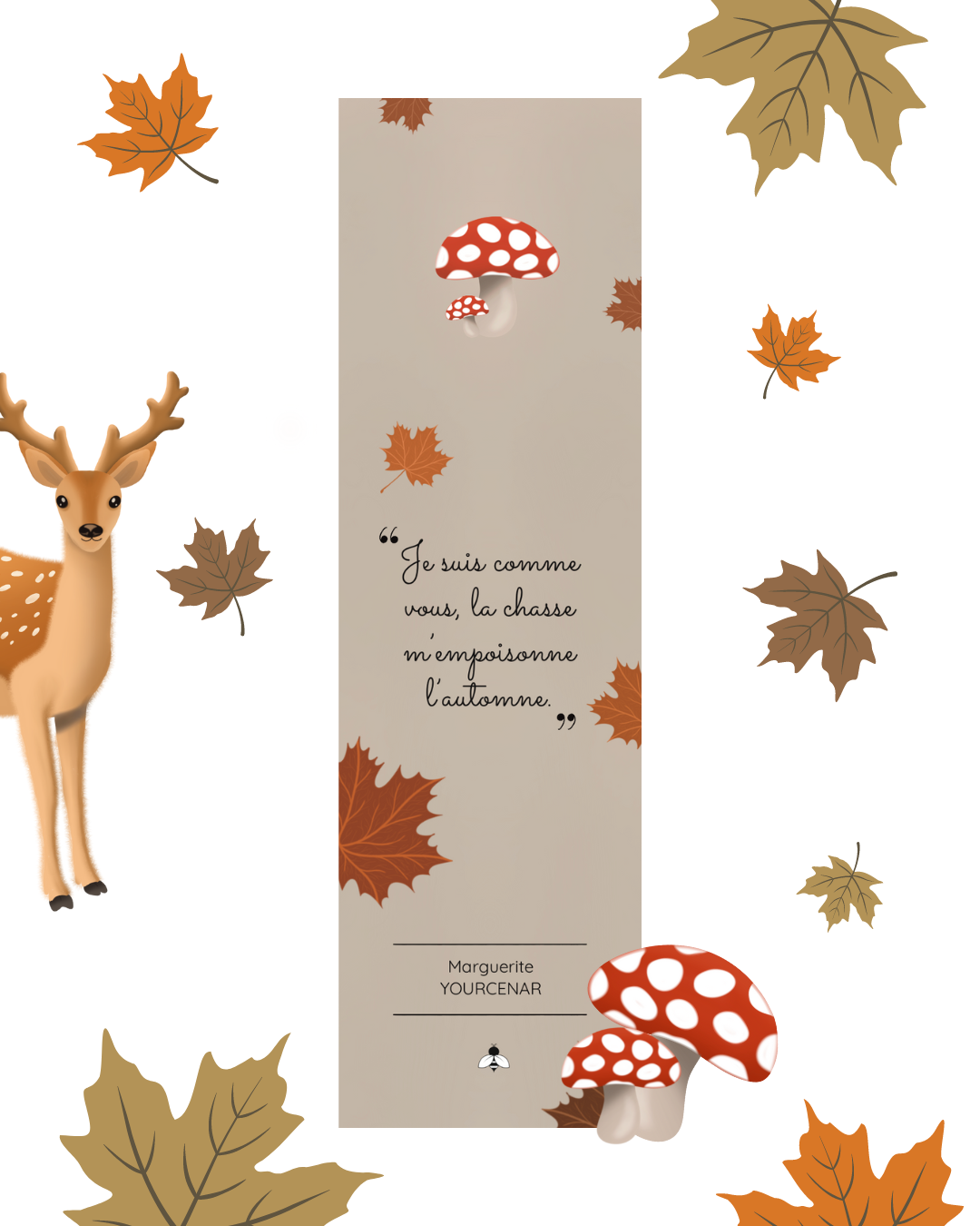 Marque-pages « Fall in love » - Collection d’automne