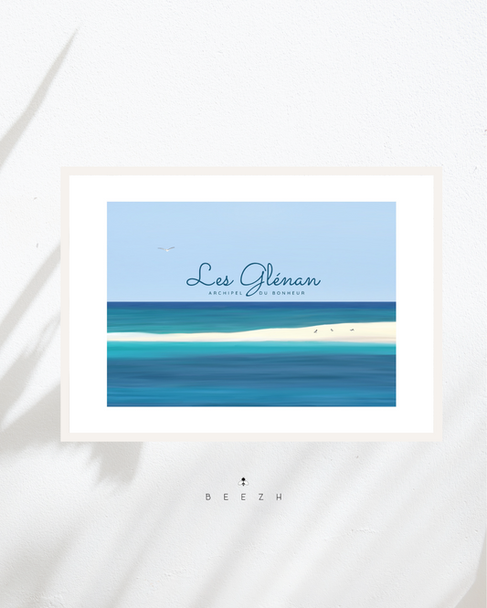 Affiche décorative «Les Glénan, archipel du bonheur»