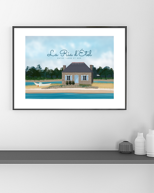 Affiche décorative «La Ria d’Étel, entre terre et mer»