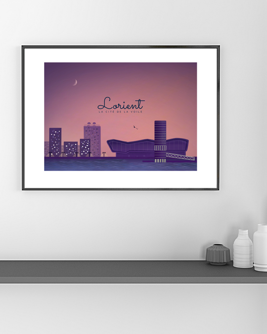 Affiche décorative «Lorient, la cité de la voile»