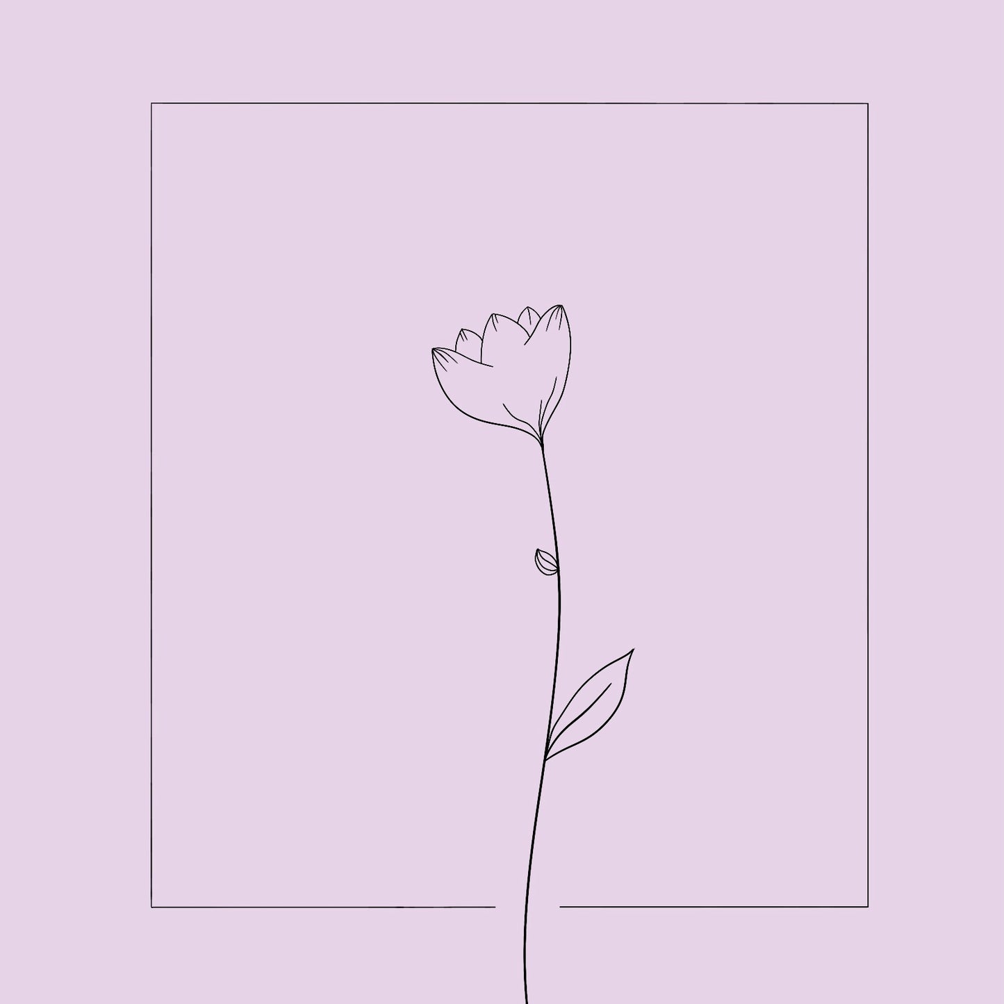 Carte « Fleur de lin »