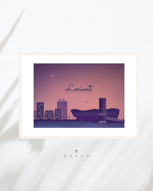 Affiche décorative «Lorient, la cité de la voile»