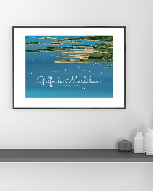 Affiche décorative «Golfe du Morbihan, littoral iodé»